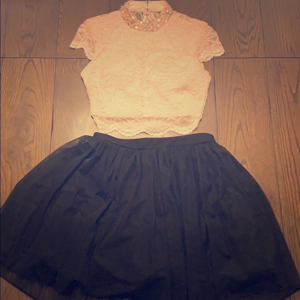 Two Piece City Triangles Dress